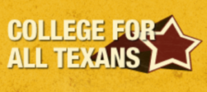 College For All Texans, logo and message